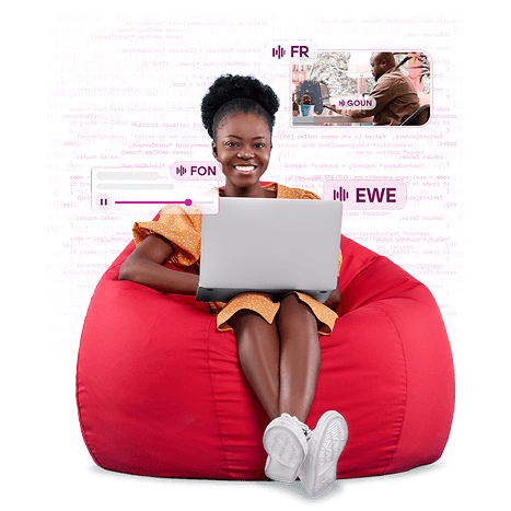 Étudiante apprenant en ligne